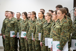 Wręczenie aktów mianowania na stopień kaprala w komendzie BiOSG