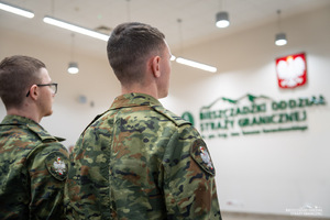 Wręczenie aktów mianowania na stopień kaprala w komendzie BiOSG