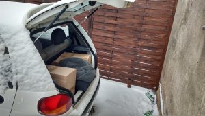 80 litrów alkoholu przewożone było małym Daewoo Matiz. PSG Hermanowice 