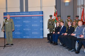 W spotkaniu w ministerstwie uczestniczył Komedant Główny Straży Granicznej płk SG Marek Łapiński 