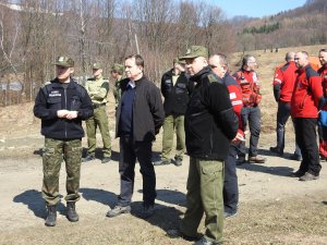 Wspólne szkolenie funkcjonariuszy Bieszczadzkiego Oddziału SG i GOPR-u w Bieszczadach 