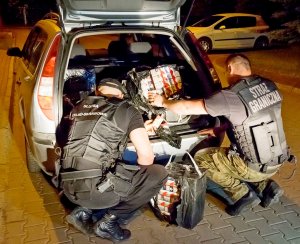 Towar zatrzymano we współdziałaniu z Podkarpackim Urzędem Celno - Skarbowym w Przemyślu 