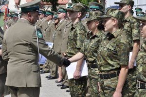 Ślubowanie nowych funkcjonariuszy w Bieszczadzkim OSG 