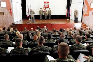 Podziekowania od Komendanta BiOSG dla chor. sztab. SG Marka Kruszyńskiego miały miejsce w obecności kadry i nowo mianowanych funkcjonariuszy 