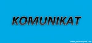 Komunikat prasowy 