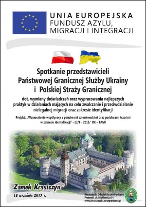 Plakat promujący spotkanie Pełnomocników Granicznych 