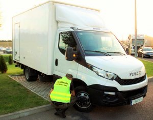 Iveco zabezpieczone przez funkcjonariuszy z PSG w Medyce 