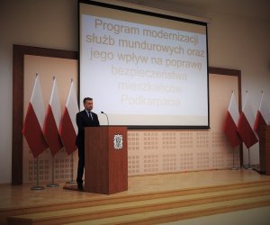 Spotkanie Szefa MSWiA ze służbami mundurowymi na Podkarpaciu 
