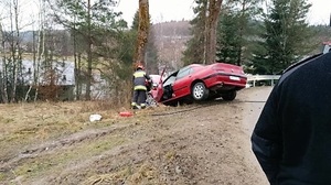 Funkcjonariusze SG udzielali pomocy poszkodowanym w wypadku 