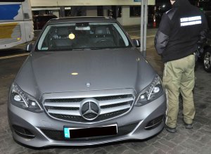 zatrzymany Mercedes E220CDI 