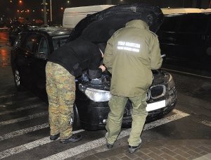 zabezpieczone BMW 5 