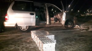 Próby przewozu przemyconych papierosów w głąb kraju 