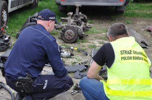 ujawnienie podzespołów ze skradzionych pojazdów 