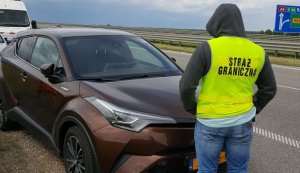 porzucona na poboczu autostrady A4Toyota 