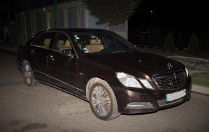 Mercedes zatrzymany w Medyce 