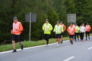 początek biegu na Podkarpaciu - okolice m. Werchrata 
