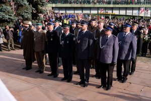 Uroczystości przed pomnikiem Orląt Przemyskich, 11 listopada 