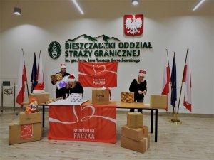 Akcja pakowania zebranych artykułów 