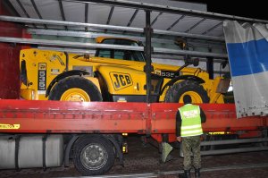 kradziona w Anglii koparka JCB 
