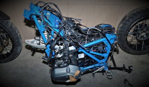 zatrzymany motocykl 