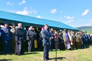 Przemówienie Marszałka Sejmu przed otwarciem Alei Dębów Pamięci Kapelanów Katyńskich 