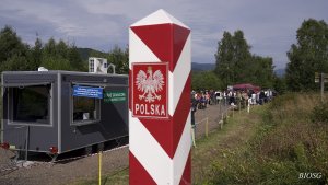 Odprawa graniczna w Bieszczadach 