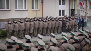 uroczysta zbiórka w komendzie BiOSG 