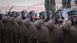 uroczysta zbiórka w komendzie BiOSG 