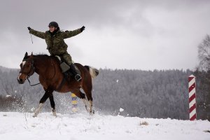 Patrol konny w Bieszczadach 