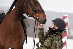 Patrol konny w Bieszczadach 