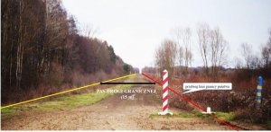ilustracja pasa drogi granicznej 