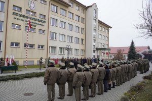 Uroczysta zbiórka w komendzie BiOSG 