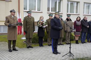 Uroczysta zbiórka w komendzie BiOSG 