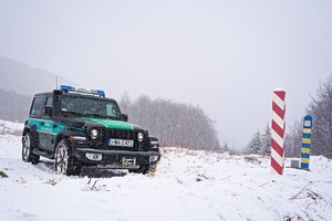 zimowy patrol na granicy w Bieszczadach 