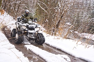 zimowy patrol na granicy w Bieszczadach 
