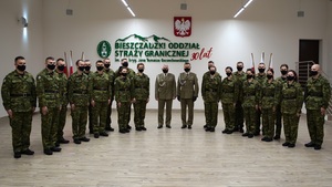 uroczyste ślubowanie w komendzie BiOSG 