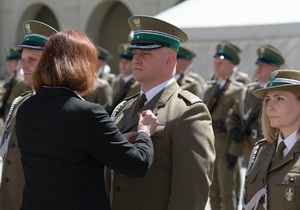 Uroczystość w Krasiczynie, wręczenia awansów i wyróżnień 