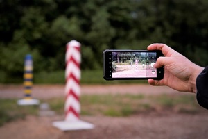fotografia znaku granicznego 