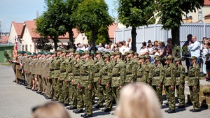 uroczyste ślubowanie w komendzie BiOSG 