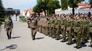 uroczyste ślubowanie w komendzie BiOSG 