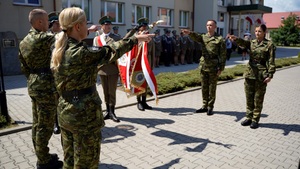 uroczyste ślubowanie w komendzie BiOSG 