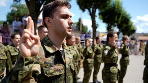 uroczyste ślubowanie w komendzie BiOSG 