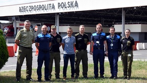 wizyta na przejściu granicznym w Korczowej 