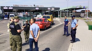 wizyta na przejściu granicznym w Medyce 