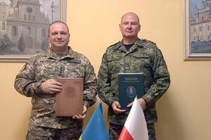 Przedstawiciele polskich i ukraińskich służb granicznych 