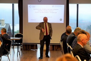 Pan dr hab. Maciej Duszczyk, wystąpienie podczas seminarium IOM w Polańczyku 