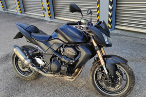 Zatrzymany motocykl 