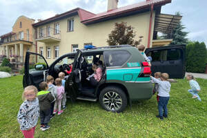 spotkania strażników granicznych z dziećmi i młodzieżą 