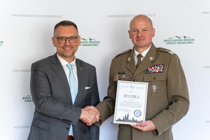 Spotkanie gen. bryg. SG Andrzeja Popko z panem Konsulem Generalnym Ukrainy w Krakowie 