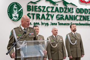 Uroczystość mianowania na stopnie młodszego chorążego SG oraz kaprala SG 